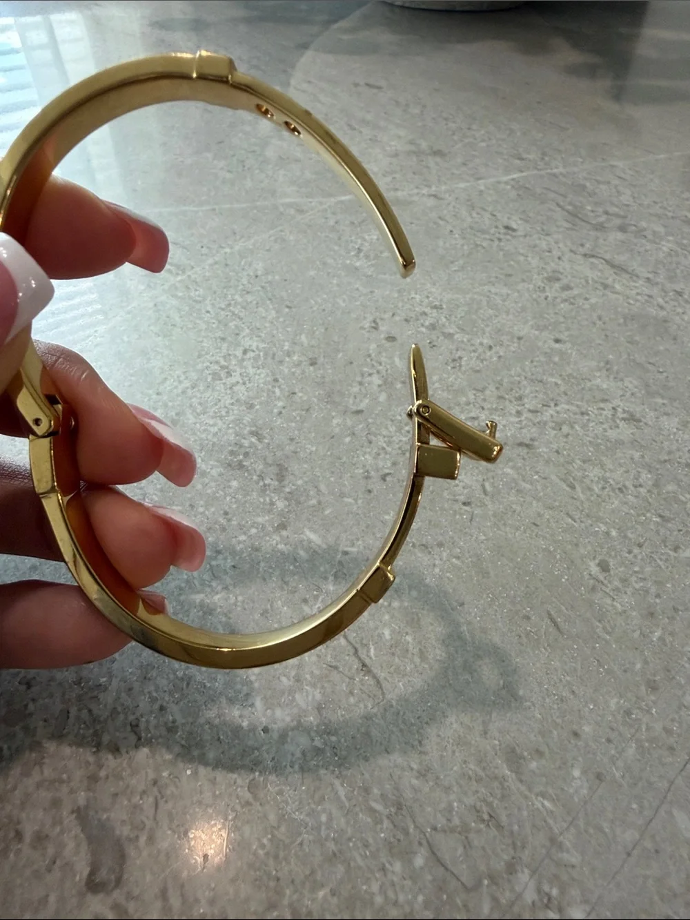 Michael Kors Gold and Turquoise Buckle Bracelet